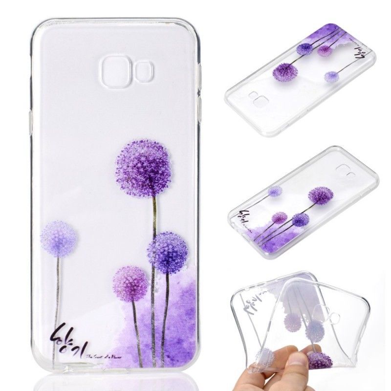 Coque Samsung Galaxy J4 Plus Transparente Pissenlits Colorés