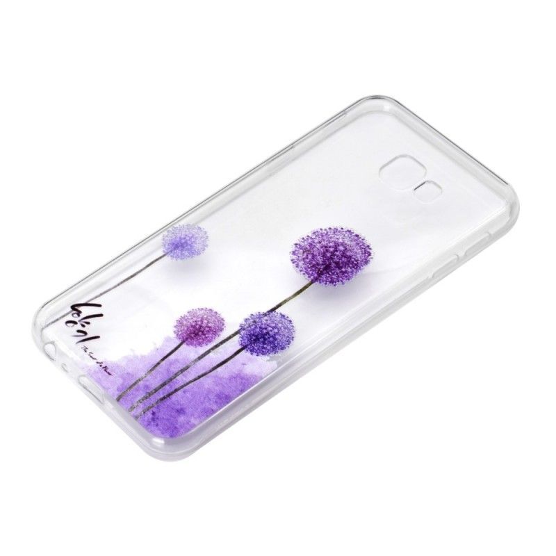 Coque Samsung Galaxy J4 Plus Transparente Pissenlits Colorés