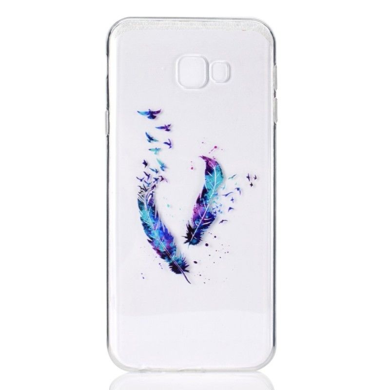 Coque Samsung Galaxy J4 Plus Transparente Plume