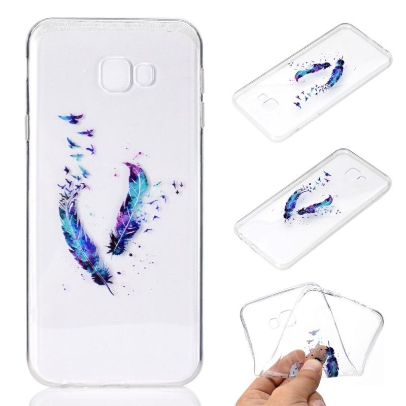 Coque Samsung Galaxy J4 Plus Transparente Plume