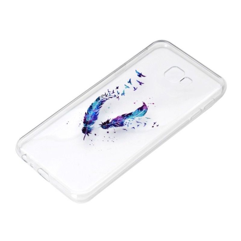 Coque Samsung Galaxy J4 Plus Transparente Plume