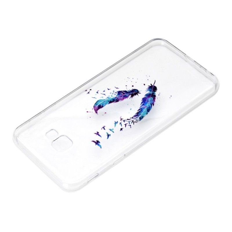 Coque Samsung Galaxy J4 Plus Transparente Plume