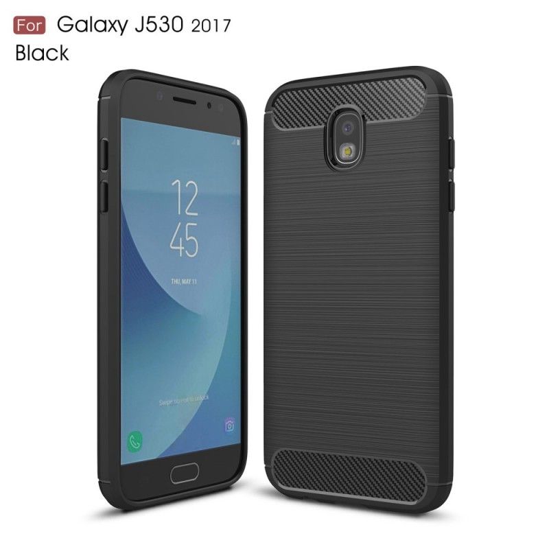 Coque Samsung Galaxy J5 2017 Fibre Carbone Brossée
