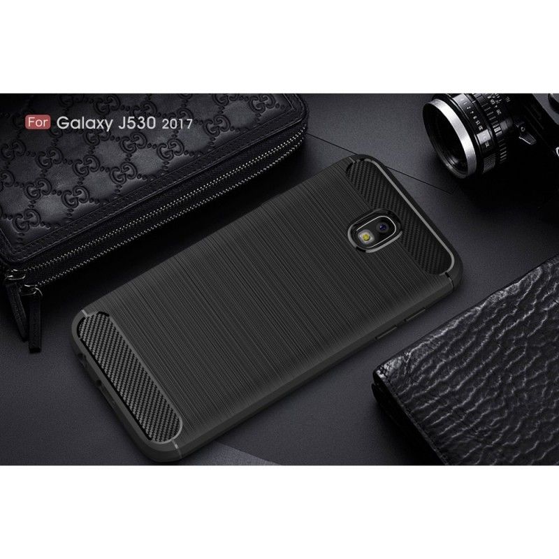 Coque Samsung Galaxy J5 2017 Fibre Carbone Brossée