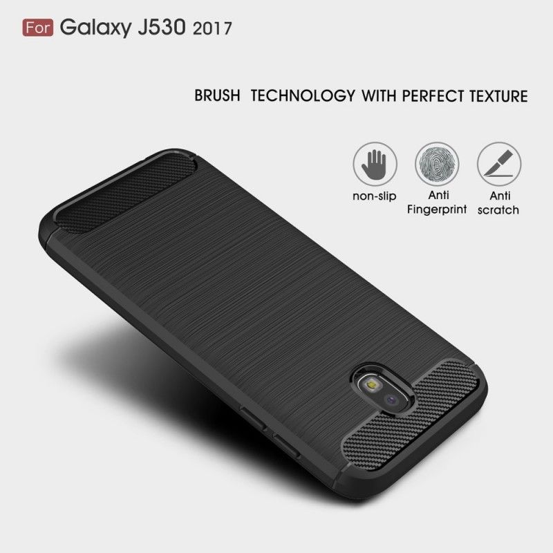 Coque Samsung Galaxy J5 2017 Fibre Carbone Brossée