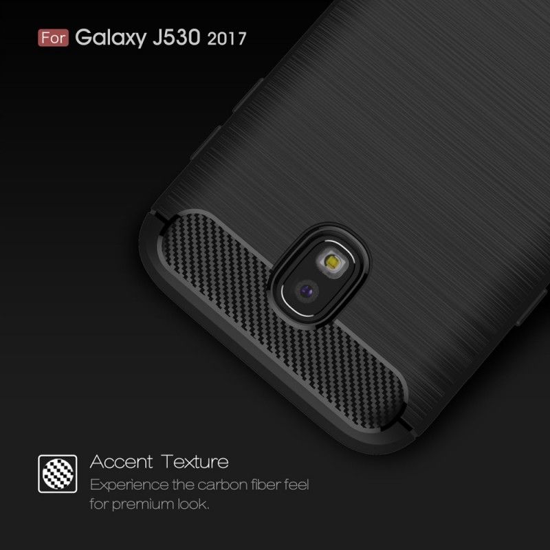 Coque Samsung Galaxy J5 2017 Fibre Carbone Brossée