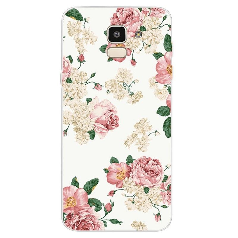 Coque Samsung Galaxy J6 Fleurs Liberty