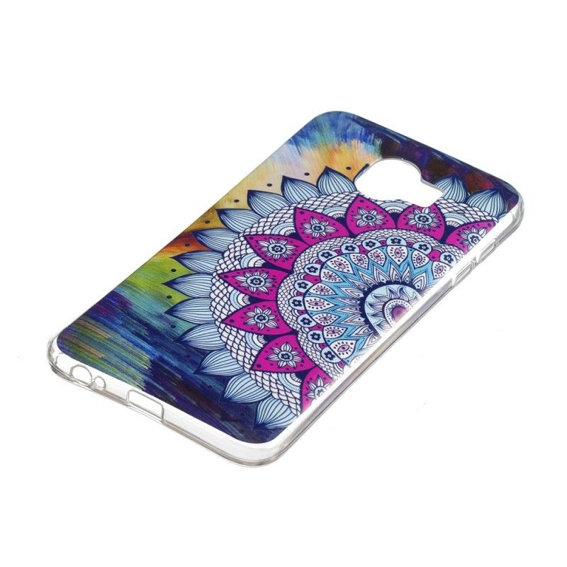 Coque Samsung Galaxy J6 Mandala Coloré Fluorescente