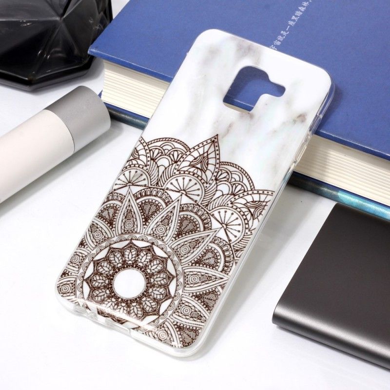 Coque Samsung Galaxy J6 Mandala Marbré