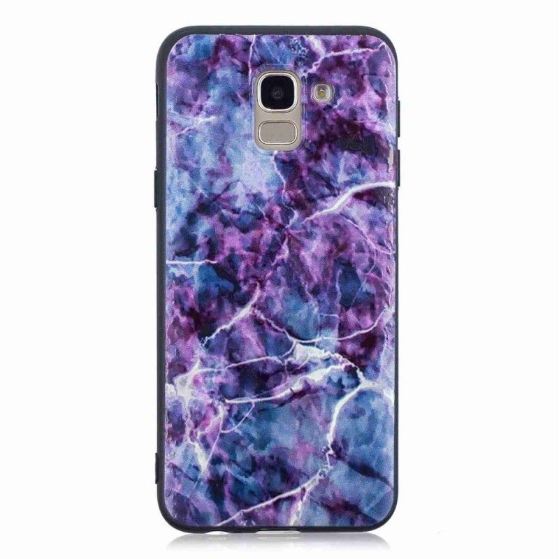 Coque Samsung Galaxy J6 Marbre Violet