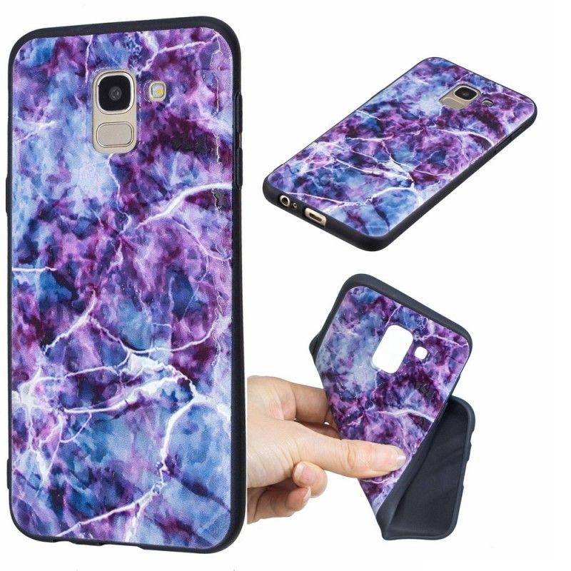 Coque Samsung Galaxy J6 Marbre Violet