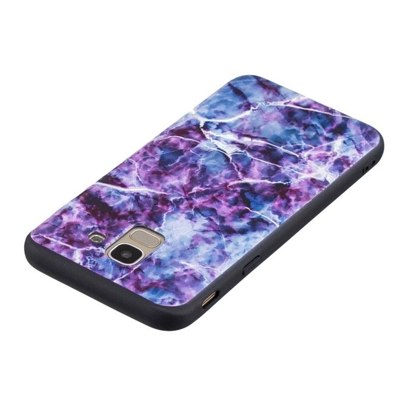 Coque Samsung Galaxy J6 Marbre Violet