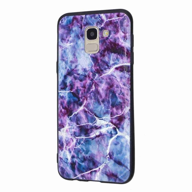 Coque Samsung Galaxy J6 Marbre Violet