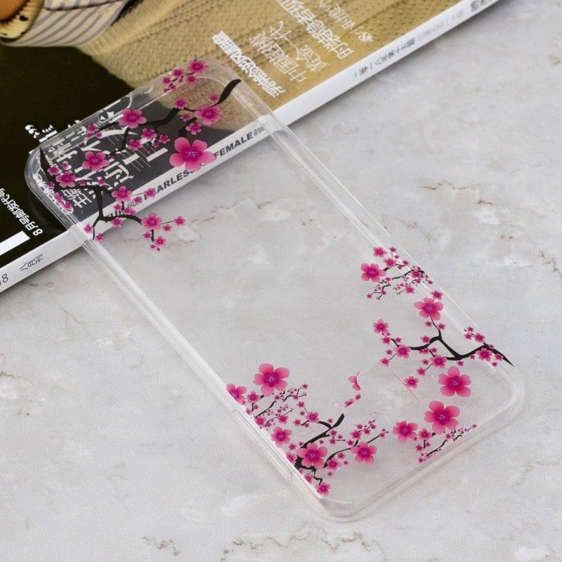 Coque Samsung Galaxy J6 Plus Transparente Arbre Fleuri