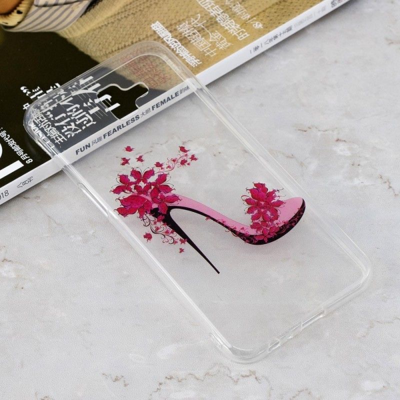 Coque Samsung Galaxy J6 Plus Transparente Escarpins Solitaires