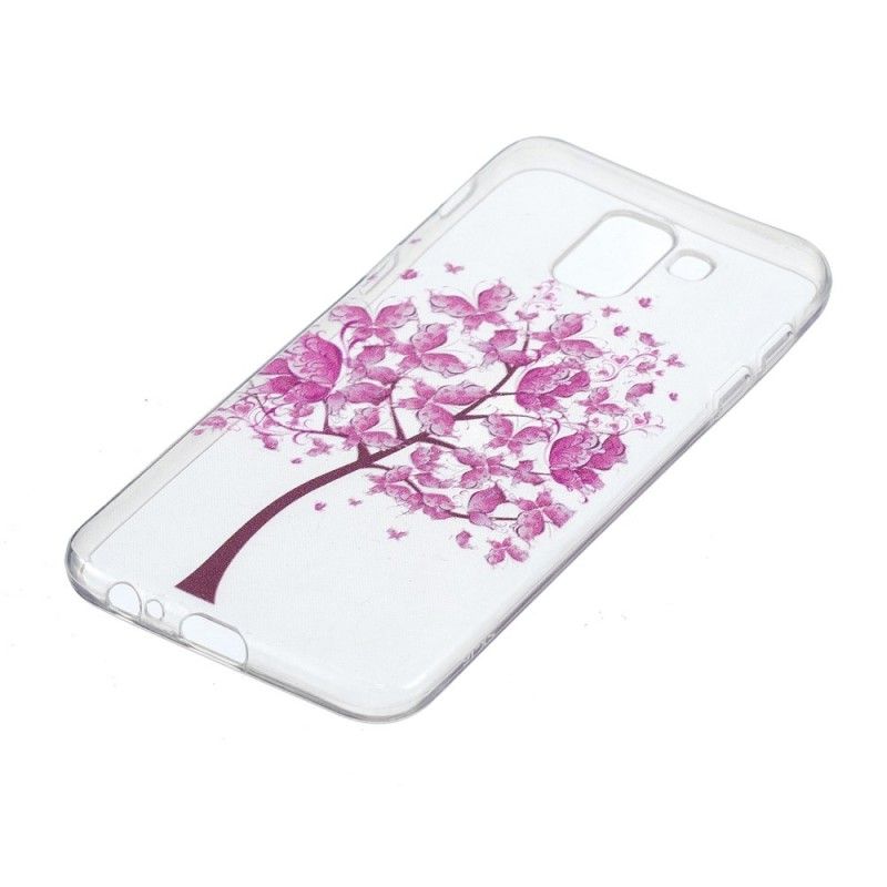 Coque Samsung Galaxy J6 Transparente Arbre À Papillons