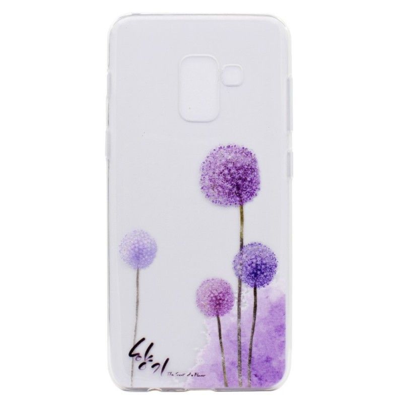 Coque Samsung Galaxy J6 Transparente Pissenlits Colorés