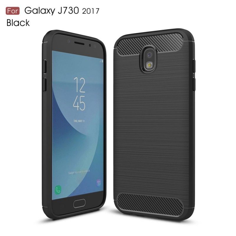 Coque Samsung Galaxy J7 2017 Fibre Carbone Brossée