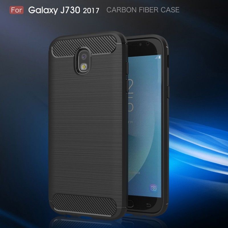 Coque Samsung Galaxy J7 2017 Fibre Carbone Brossée