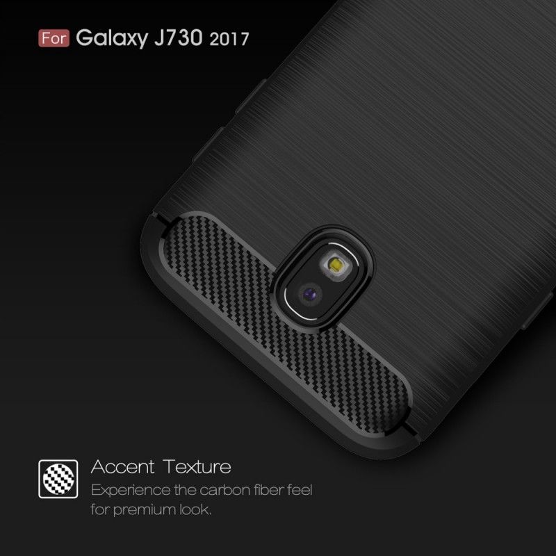 Coque Samsung Galaxy J7 2017 Fibre Carbone Brossée