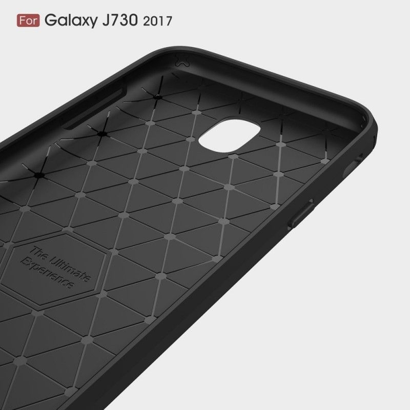 Coque Samsung Galaxy J7 2017 Fibre Carbone Brossée