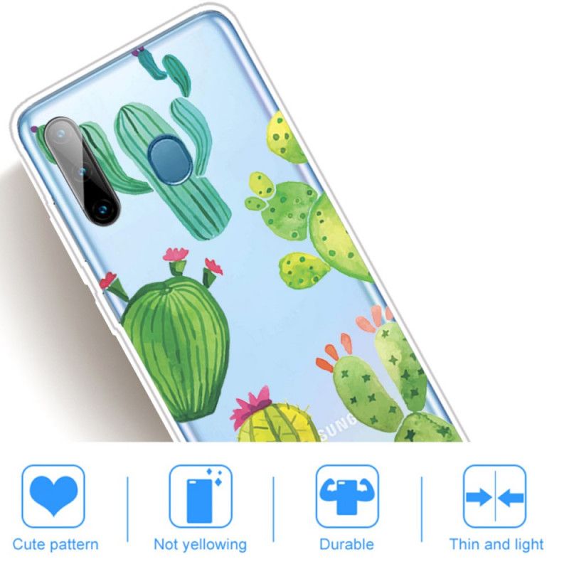 Coque Samsung Galaxy M11 Cactus Aquarelle
