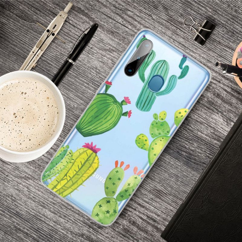 Coque Samsung Galaxy M11 Cactus Aquarelle