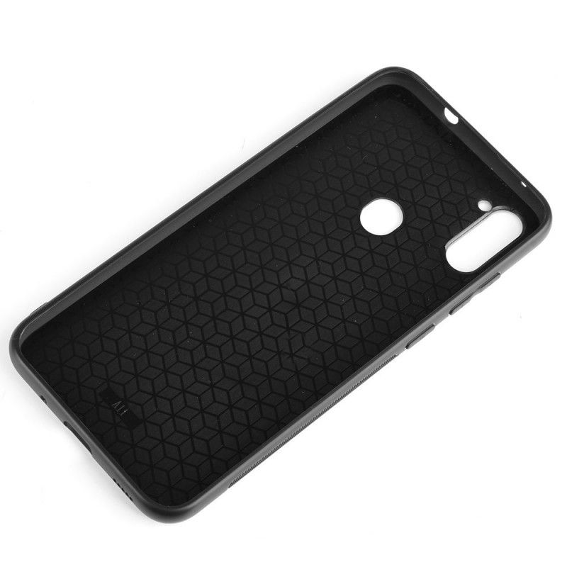 Coque Samsung Galaxy M11 Effet Cuir Couture