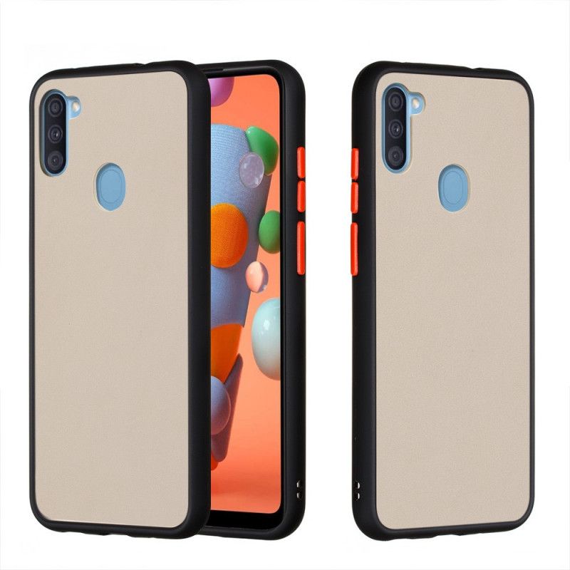 Coque Samsung Galaxy M11 Hybride Rebords Colorés