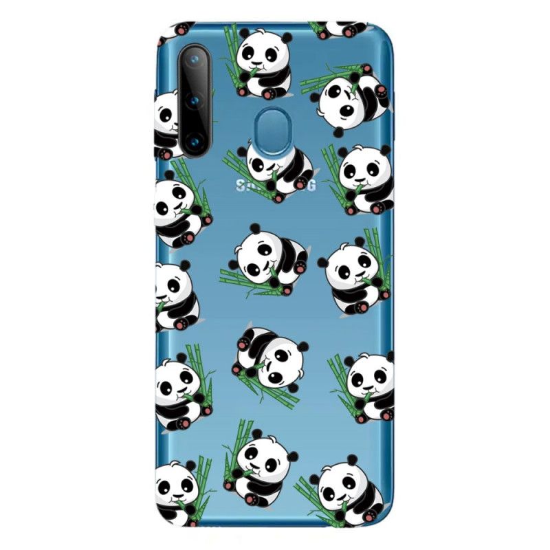 Coque Samsung Galaxy M11 Top Pandas Fun