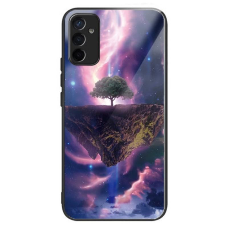 Coque Samsung Galaxy M13 Verre Trempé Arbre Futuriste