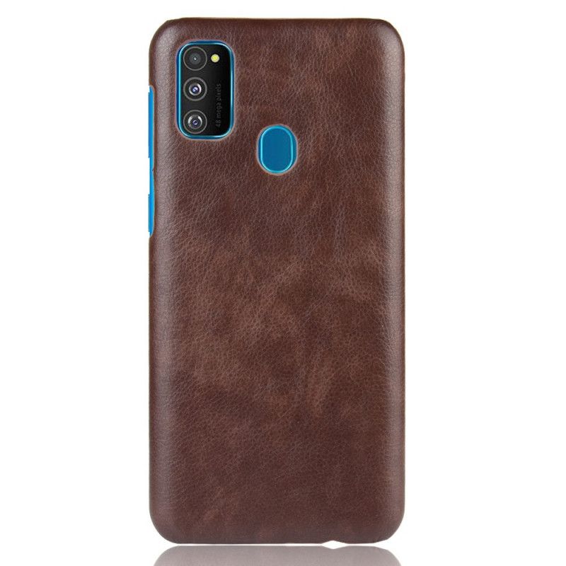 Coque Samsung Galaxy M21 Effet Cuir Litchi