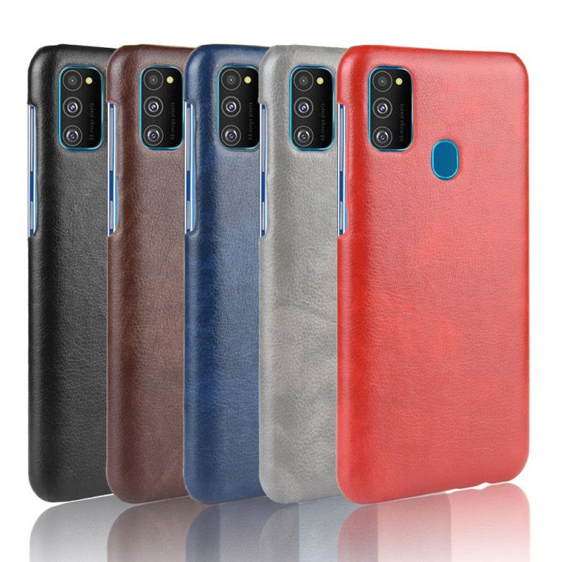 Coque Samsung Galaxy M21 Effet Cuir Litchi