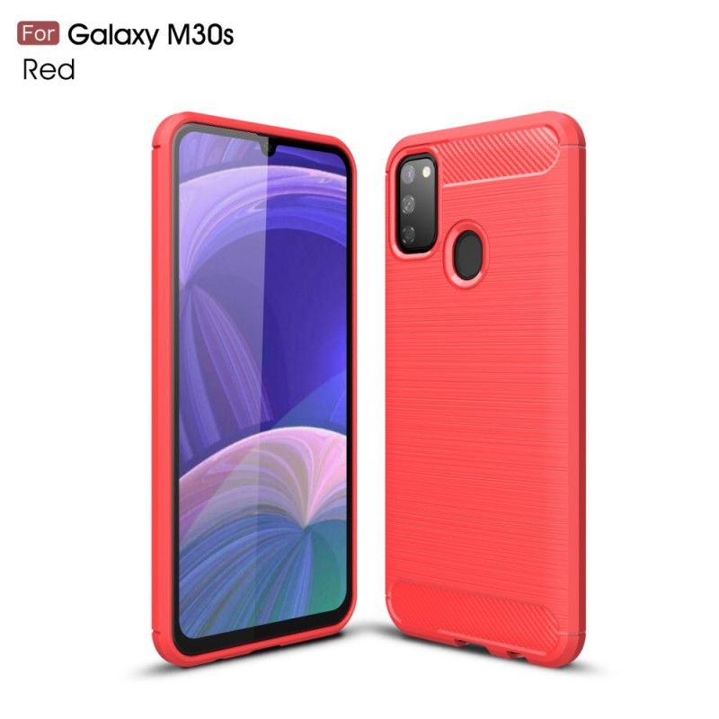 Coque Samsung Galaxy M21 Fibre Carbone Brossée