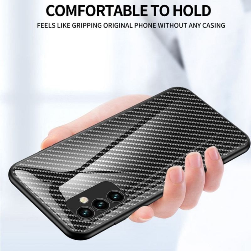 Coque Samsung Galaxy M23 5G Verre Trempé Fibre Carbone