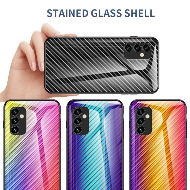 Coque Samsung Galaxy M23 5G Verre Trempé Fibre Carbone