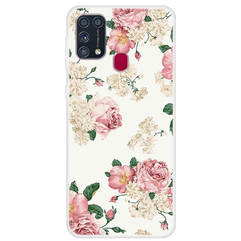 Coque Samsung Galaxy M31 Fleurs Liberty