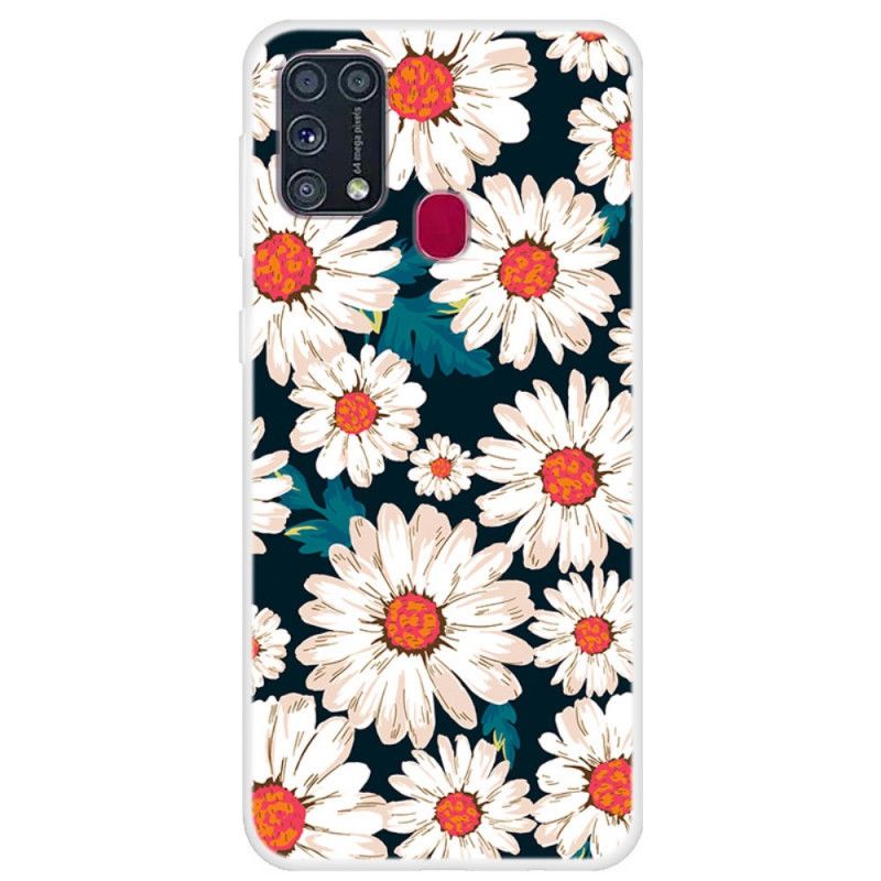 Coque Samsung Galaxy M31 Marguerites