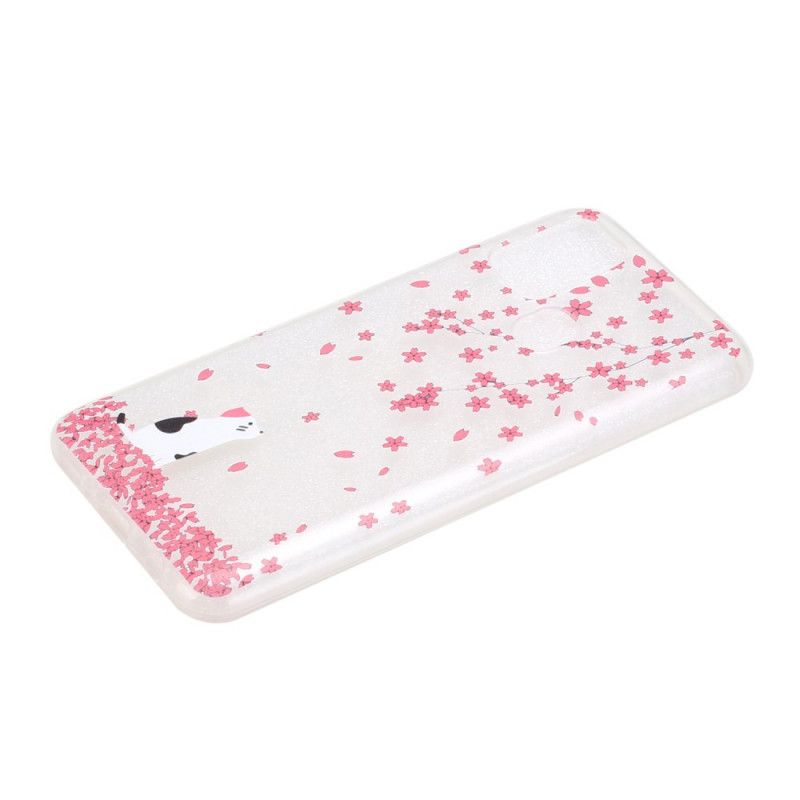 Coque Samsung Galaxy M31 Pétales Et Chat