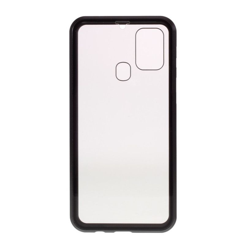 Coque Samsung Galaxy M31 Rebords Métal Et Verre Trempé