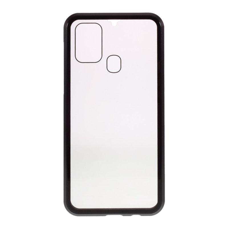 Coque Samsung Galaxy M31 Rebords Métal Et Verre Trempé