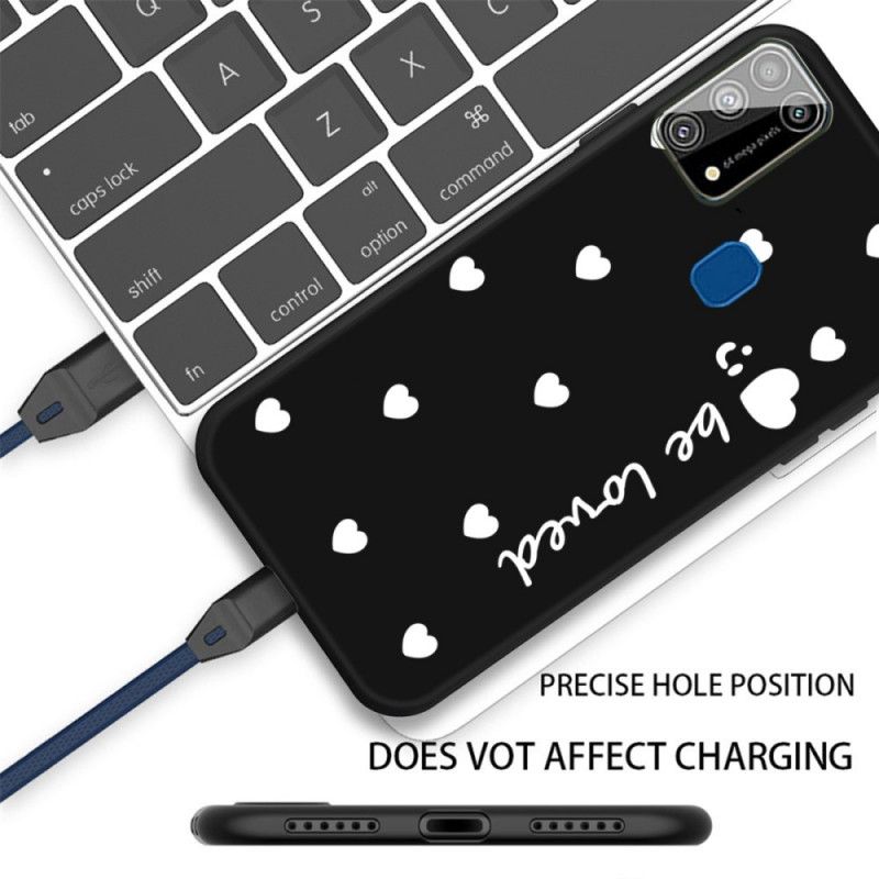 Coque Samsung Galaxy M31 Silicone Coeur Be Loved