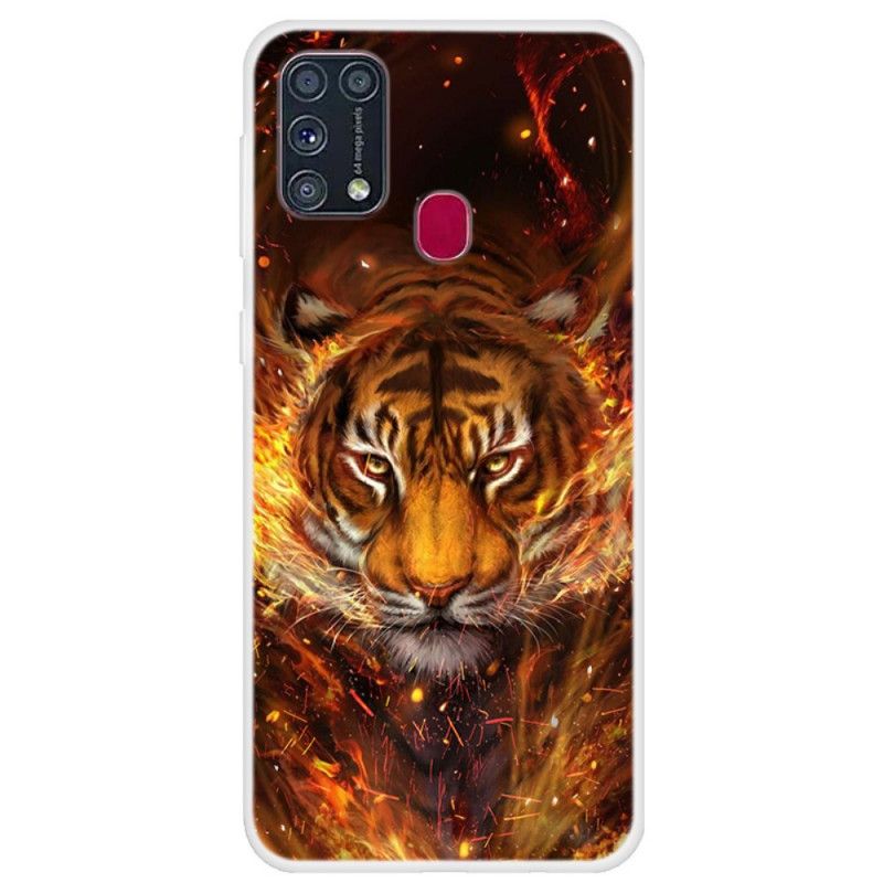 Coque Samsung Galaxy M31 Tigre De Feu