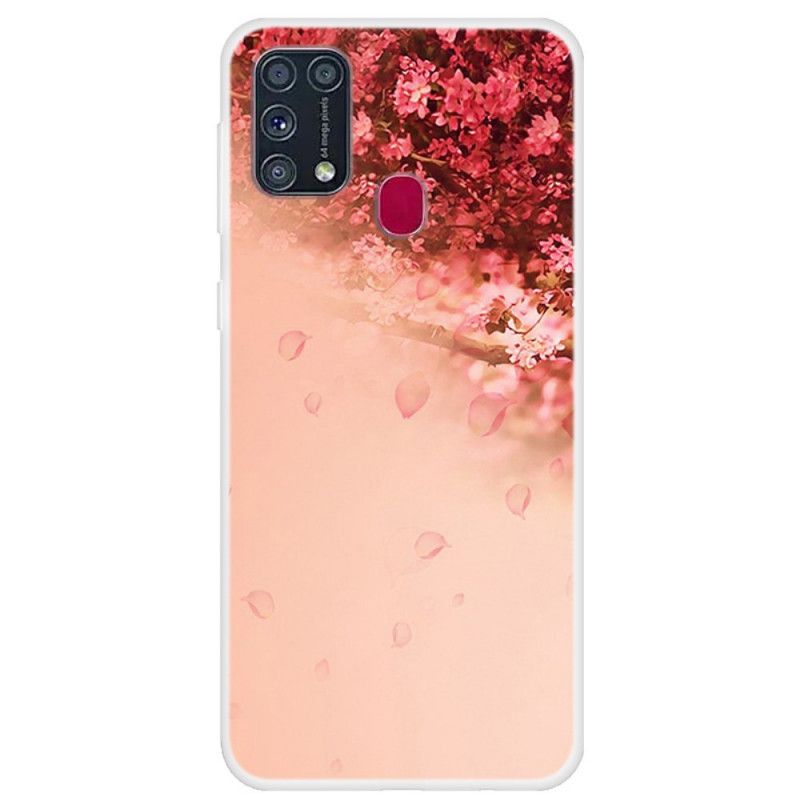 Coque Samsung Galaxy M31 Transparente Arbre Romantique