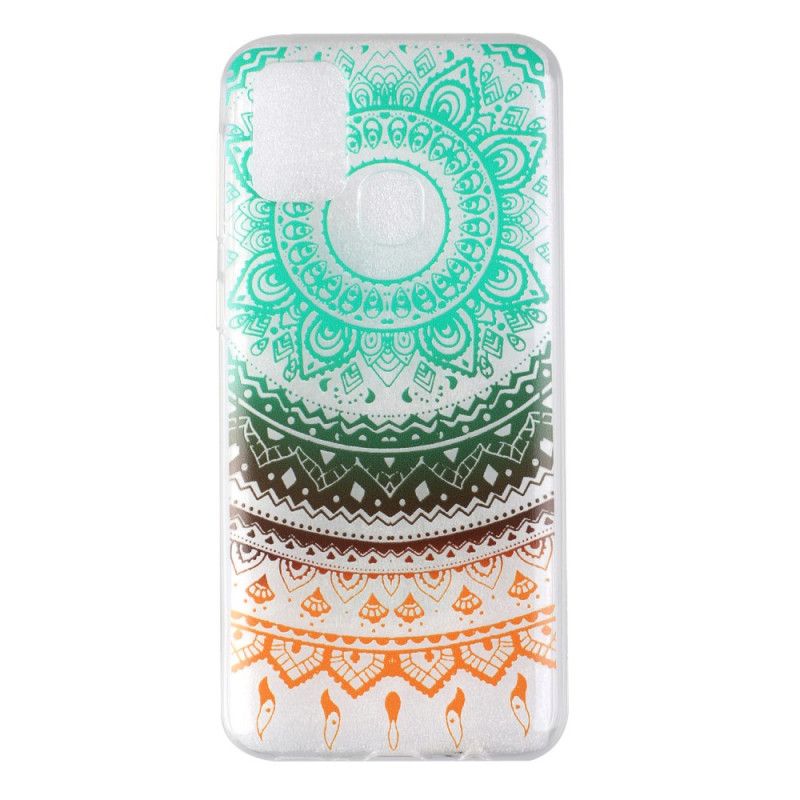 Coque Samsung Galaxy M31 Transparente Mandala Coloré Foncé