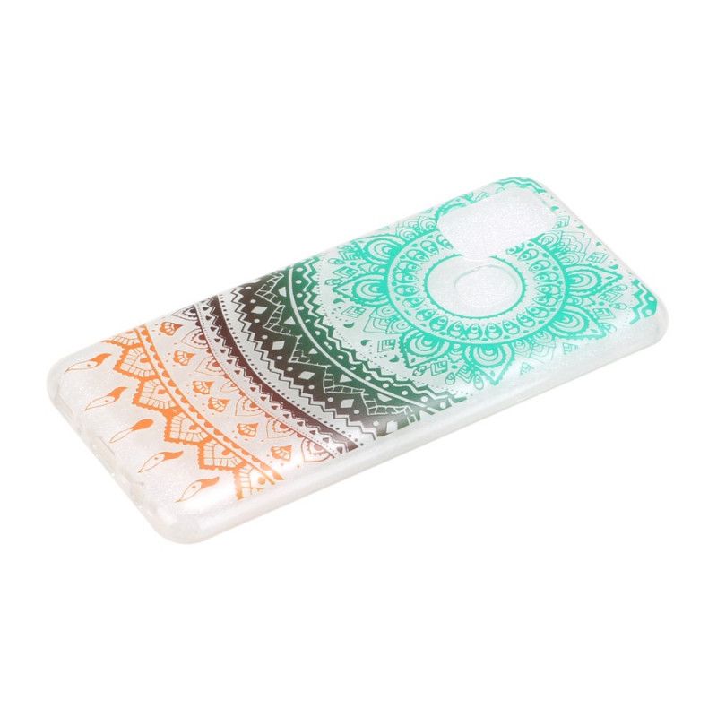 Coque Samsung Galaxy M31 Transparente Mandala Coloré Foncé