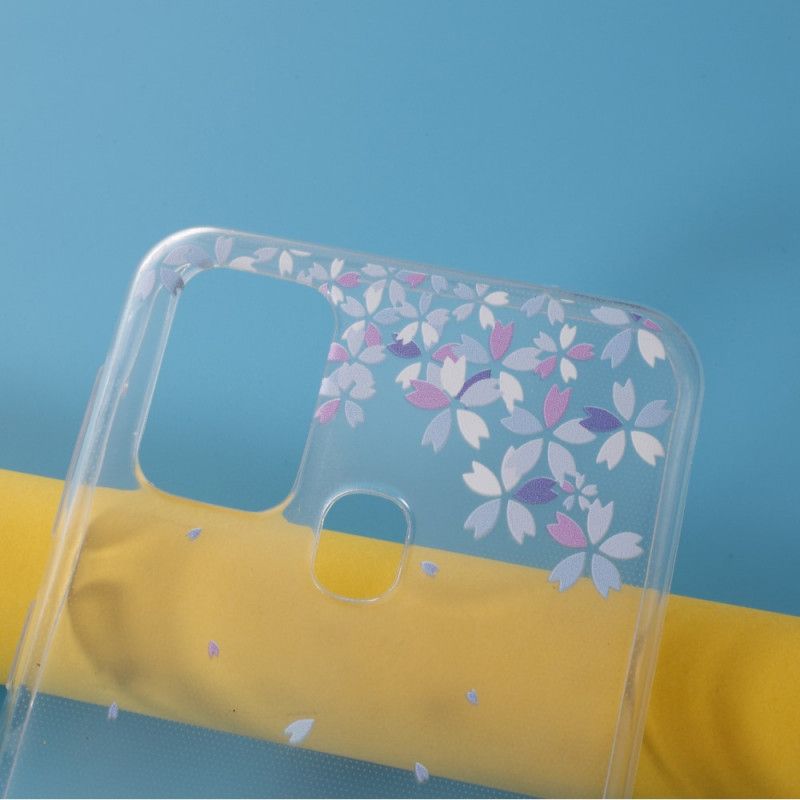 Coque Samsung Galaxy M31 Transparente Papillons Et Fleurs