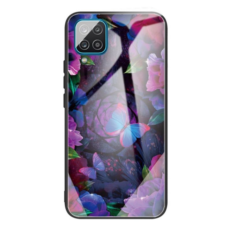 Coque Samsung Galaxy M32 Verre Trempé Variation Papillons