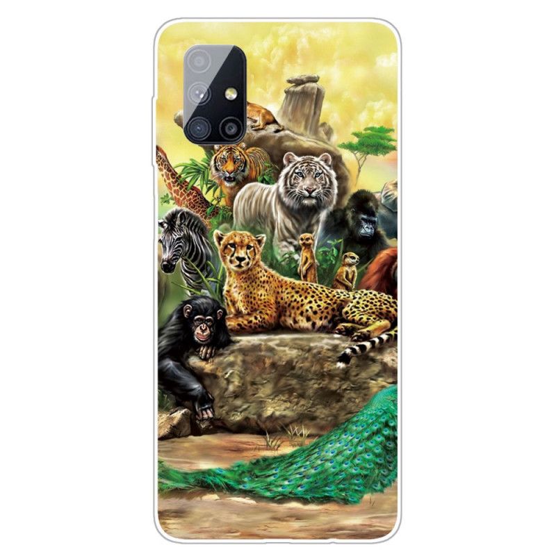 Coque Samsung Galaxy M51 Animaux Safari