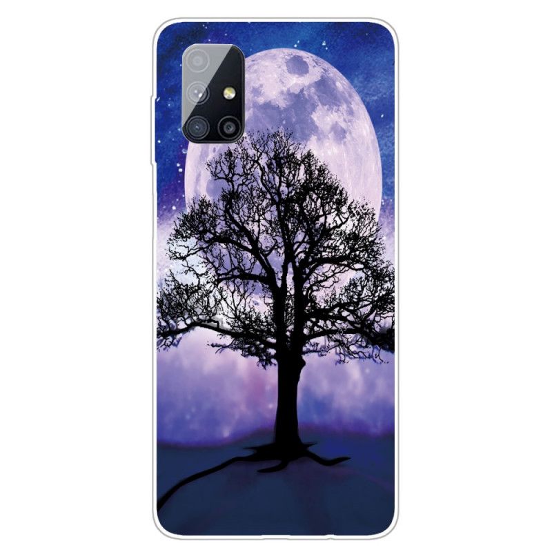 Coque Samsung Galaxy M51 Arbre Et Lune